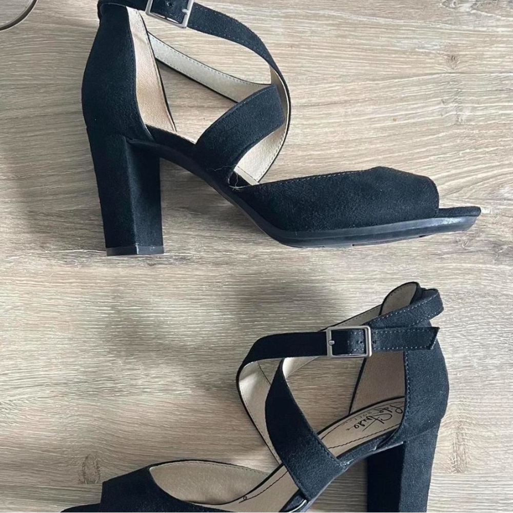 Black Strappy Heels